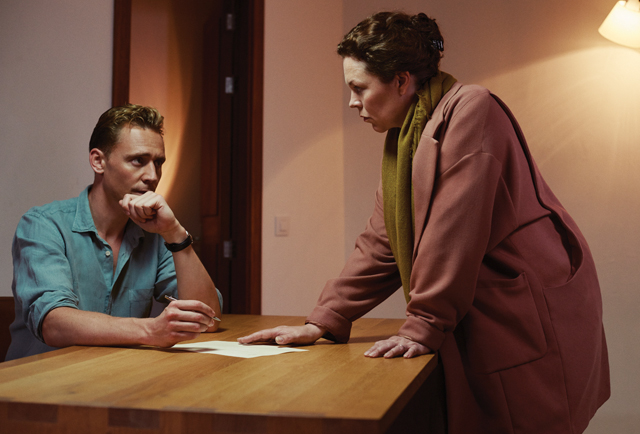 Tom Hiddleston and Olivia Colman in "The Night Manager"